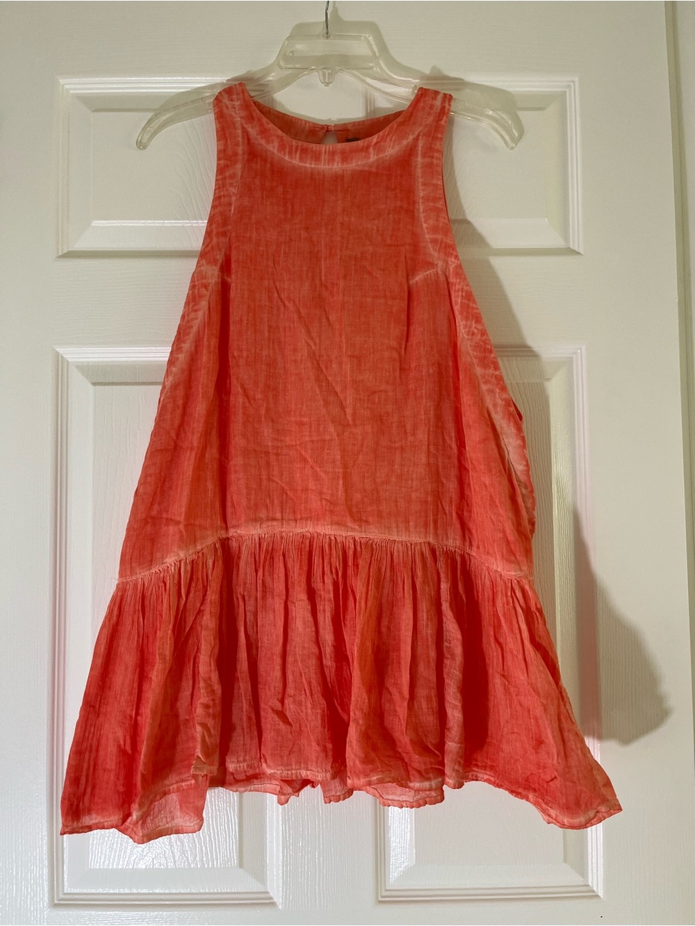 Free People Girls Coral Sleeveless Tiered Sundress